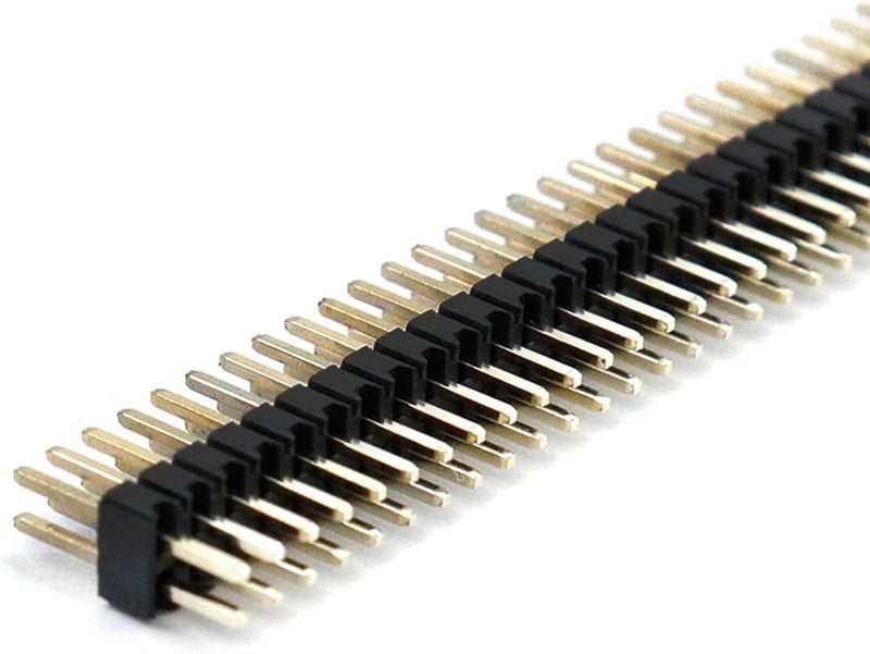 Dahszhi Double Straight Row Pin Header Strip 50Pin 1.27mm Pitch Connector Kit PCB Pin Strip - Image 3